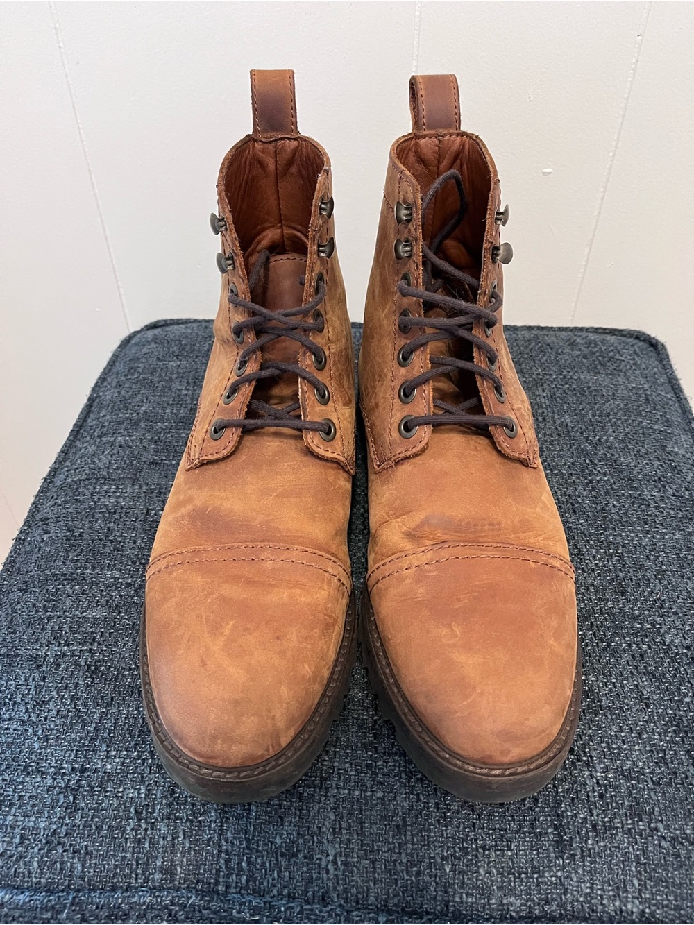 Patina Brown Lace Up Boots - Picture 2 of 11